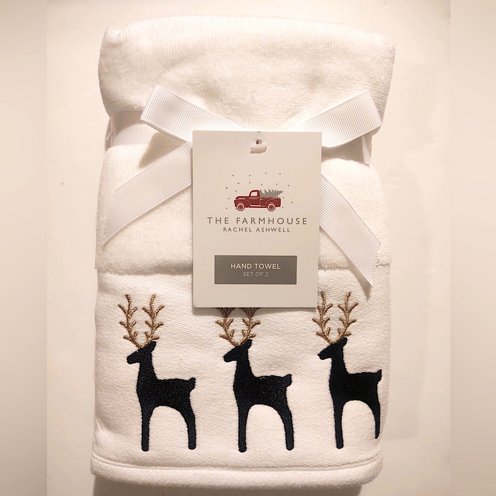 🎁Farmhouse Rachel Ashwell Hand Towel - 2 Piece Set